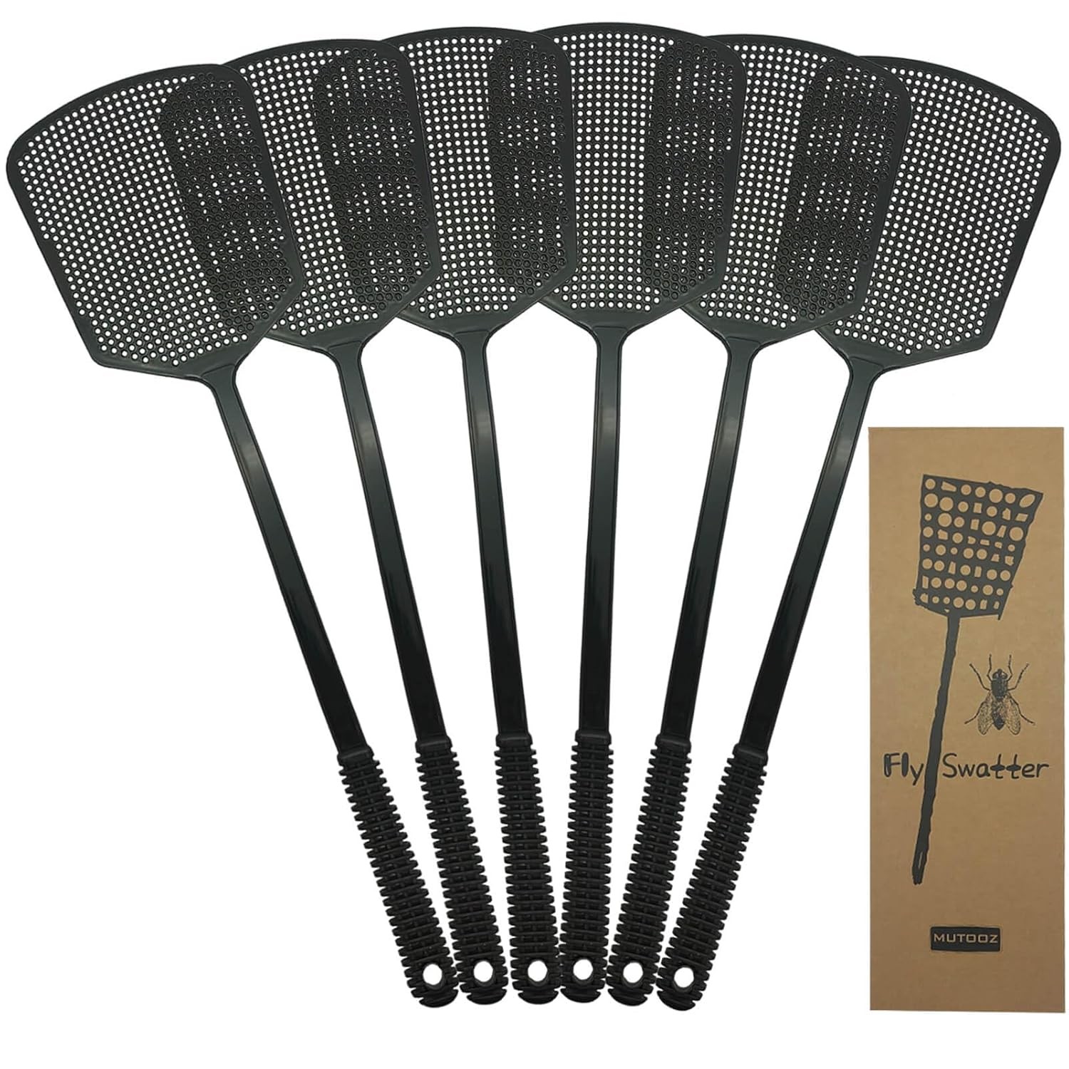 Heavy Duty Fly Swatter Set Manual Flexible Thick Insect Bug Killer Multipack