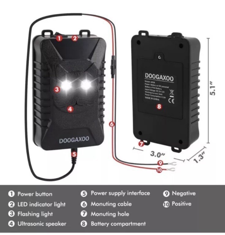 2/4Pcs Ultrasonic Pest Reject Car Control Electronic Repellent Rat Mice Repeller