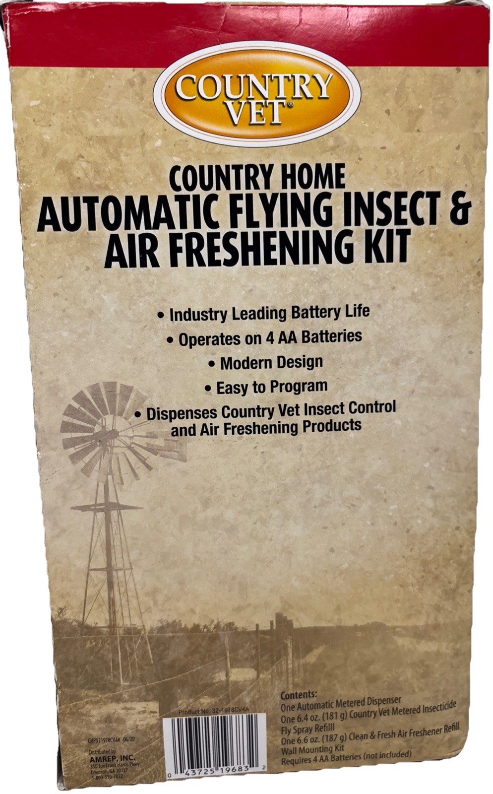 Country Vet Automatic 24 Hour Flying Insect & Air Freshening Kit NEW!!