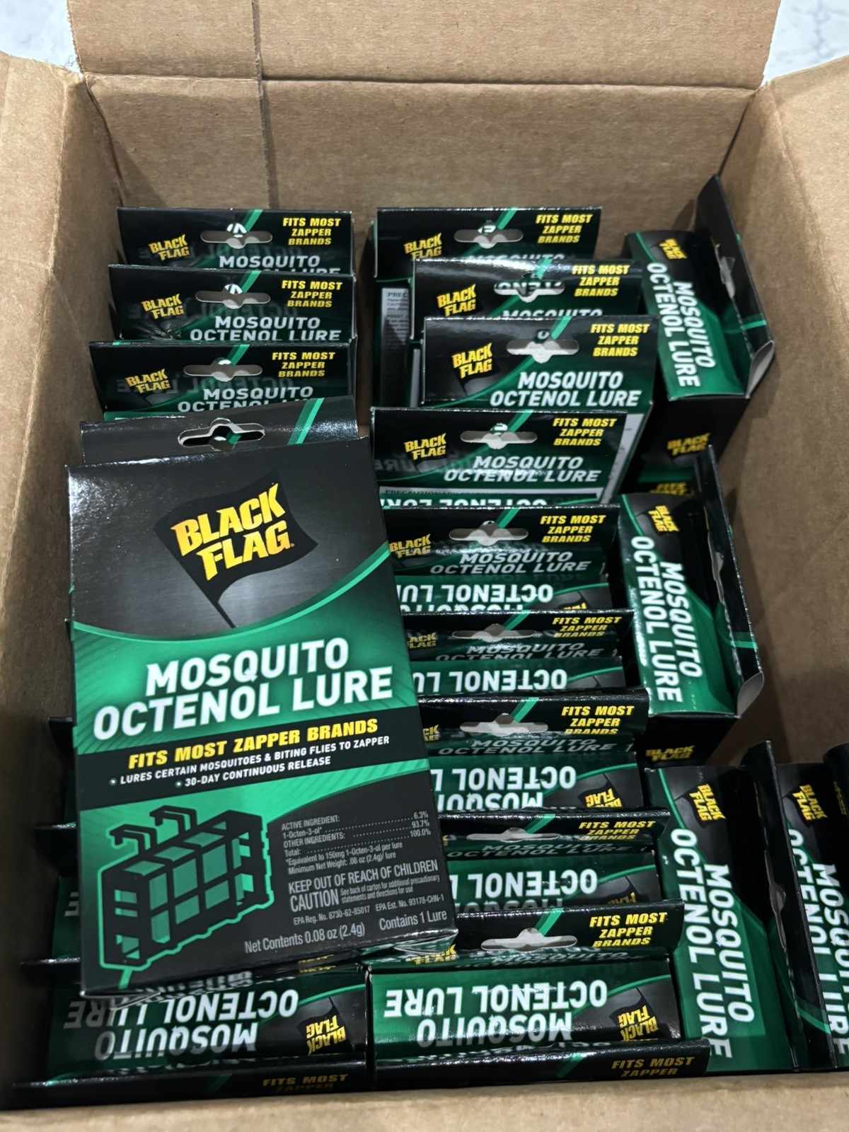 🔥(25-PACK) Black Flag Mosquito Octenol Lures BZ-OCT1 Fits Most Zapper Brands