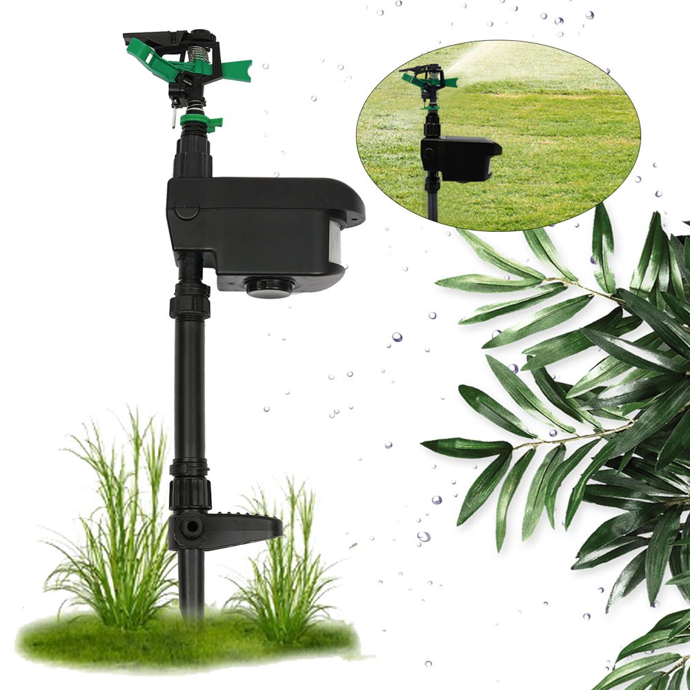 1PCS Solar Animal Repeller Water Sprinkler Sensor Motion Adjustable Durable