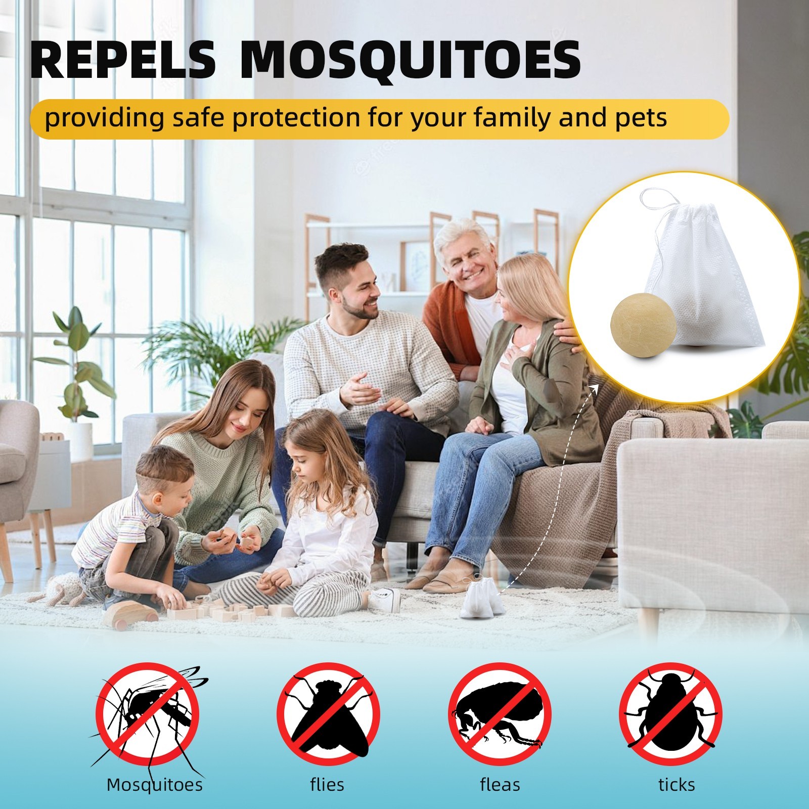 10 Pack Mosquito Repellent Outdoor Patio, Mosquitoes Deterrent for Yard