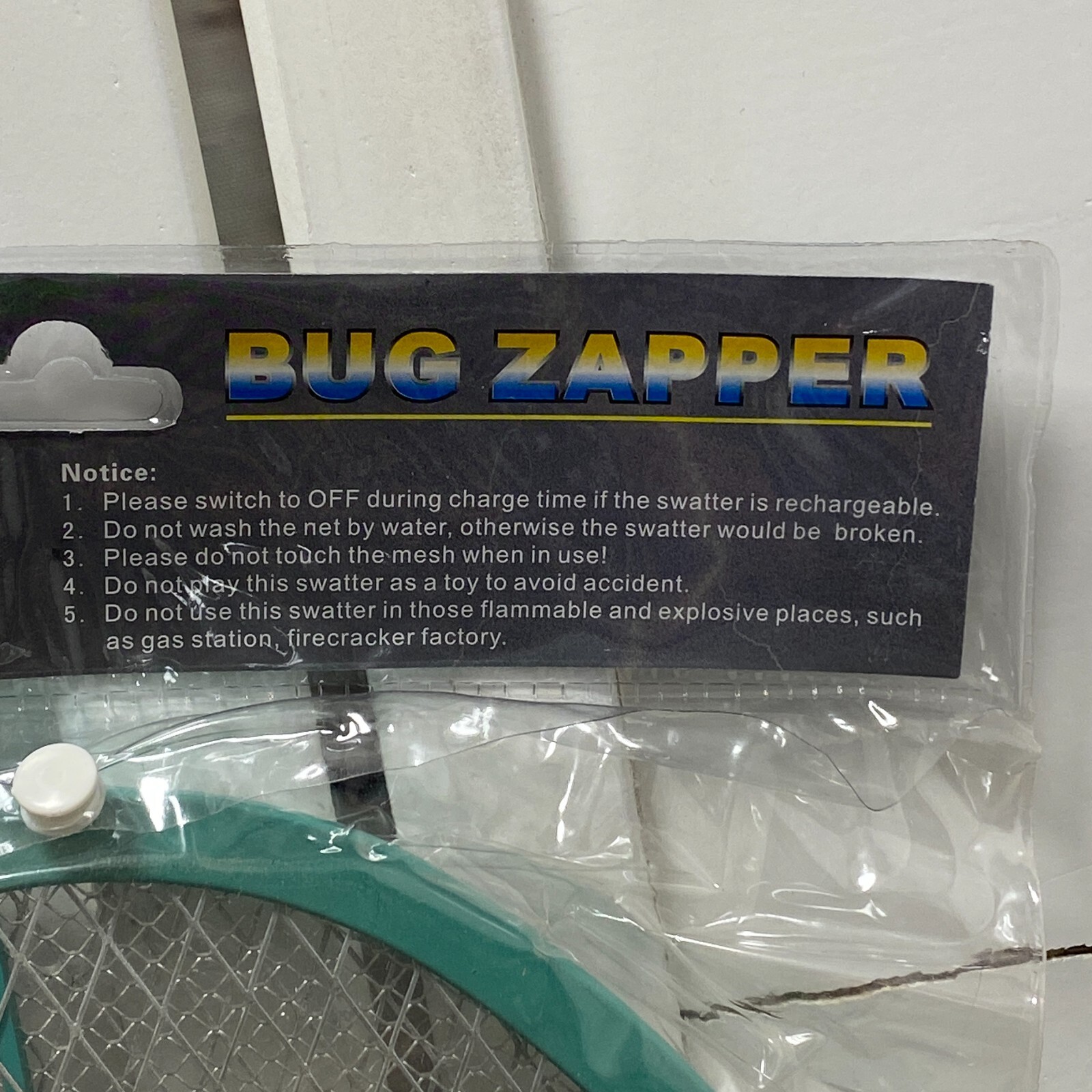 Pair 2 Bug Zapper Battery Powered Electric Tennis Racket Fly Swatter Mosquito