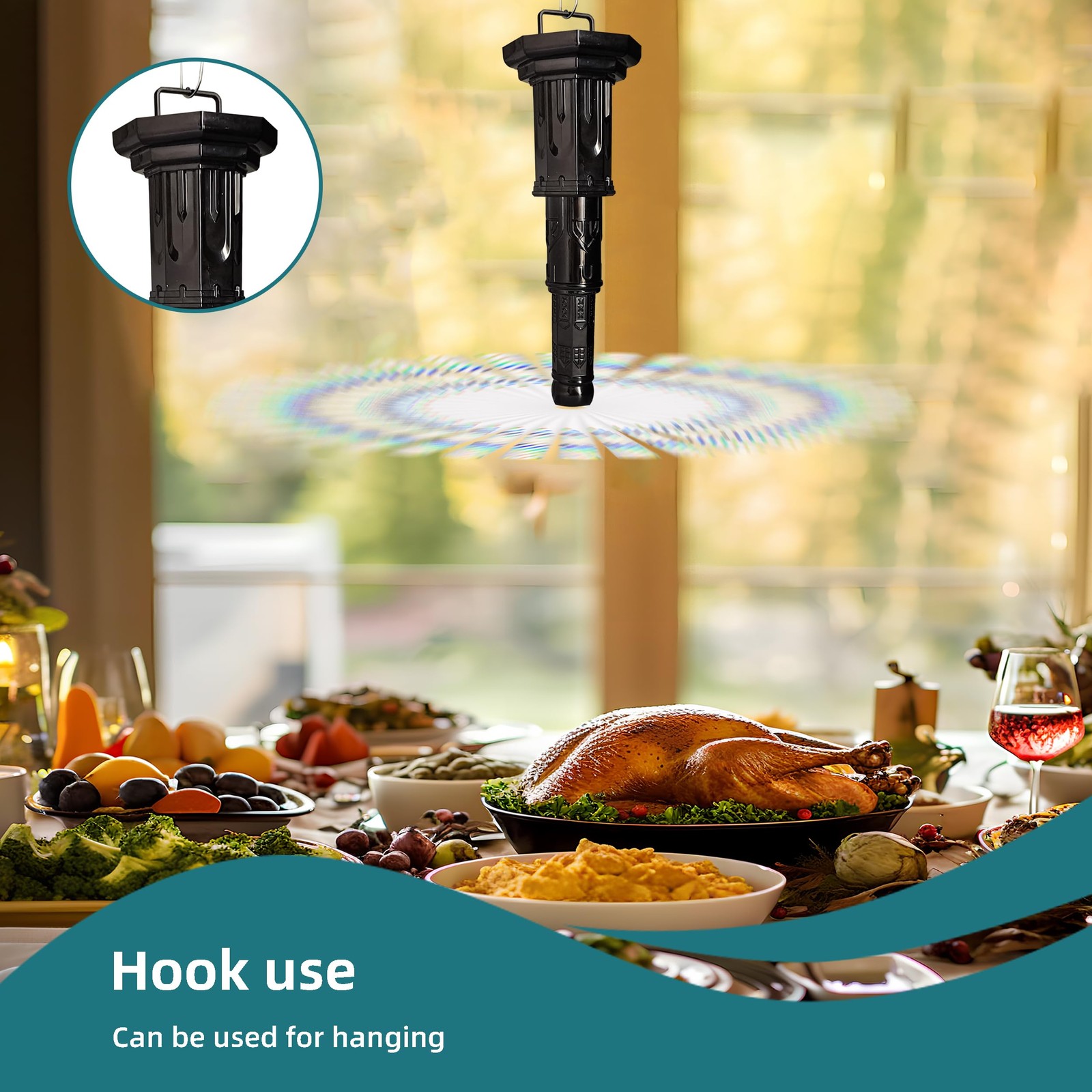 4pcs Fly Fans for Tables, Fly Repellent swatter to Keep Flies Away, Portable …