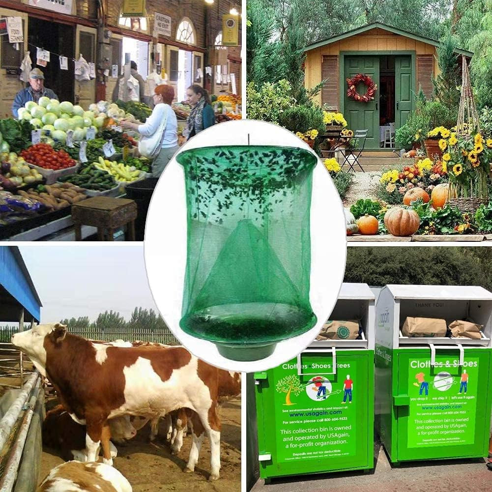 4 Pcs The Ranch Fly Trap Outdoor Fly Trap Killer Bug Net Cage Perfect for Horses