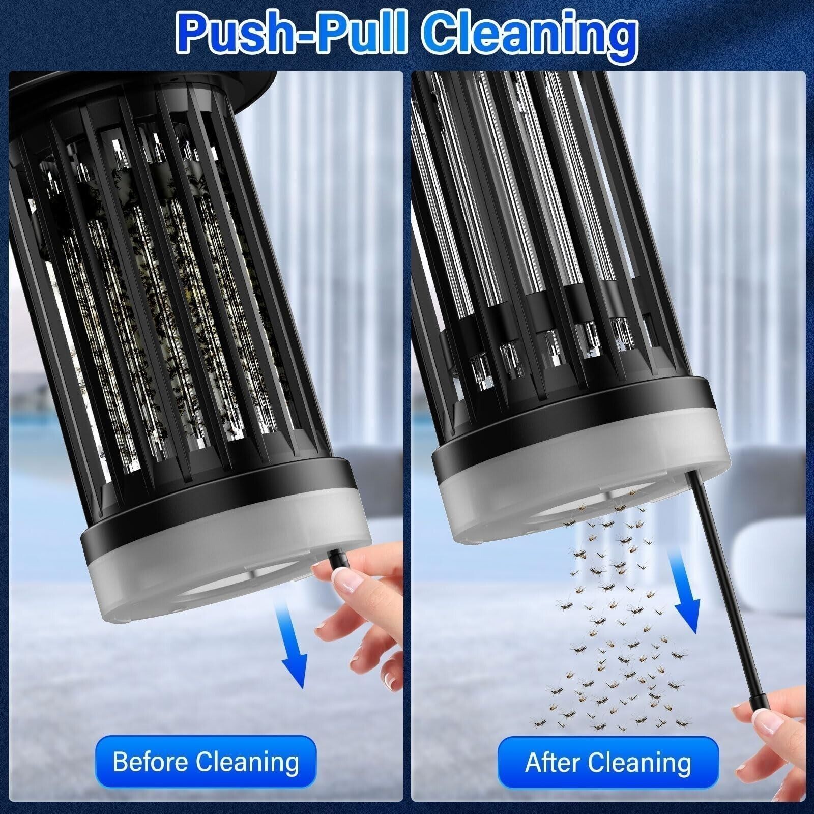 Bug Zapper Rechargeable Insect Killer,Electric USB Fly Zapper Mosquito Catcher，i