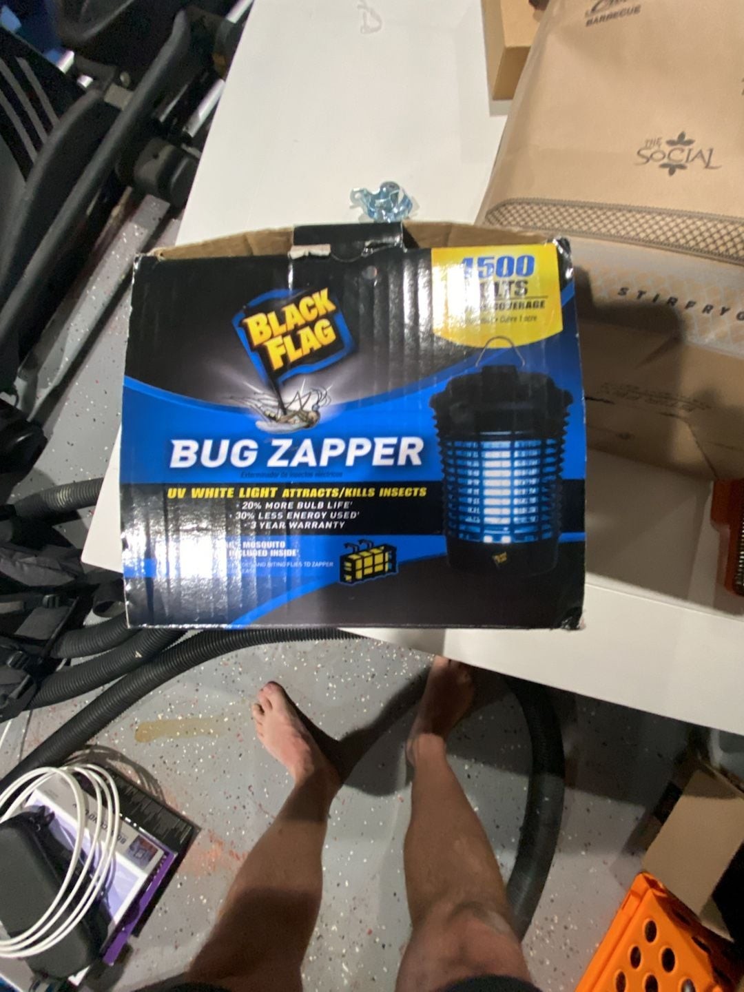 Black Flag 4500 Volt Bug Zapper Insect Killer with Mosquito Lure