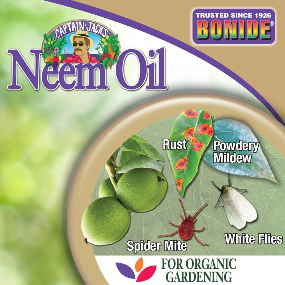 Captain Jack’s Neem Oil, 32 oz Ready-to-Use Spray, Multi-Purpose Fungicide