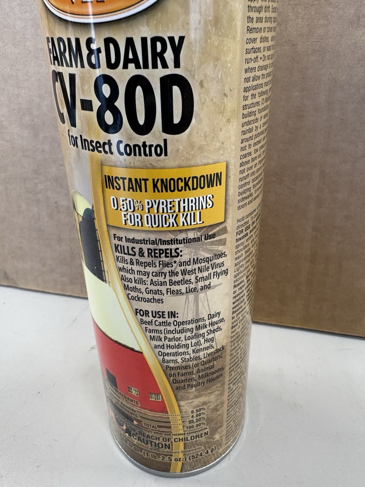 18.5oz Country Vet CV-80D Mosquito Fly Spray Barn Insecticide Farm Dairy