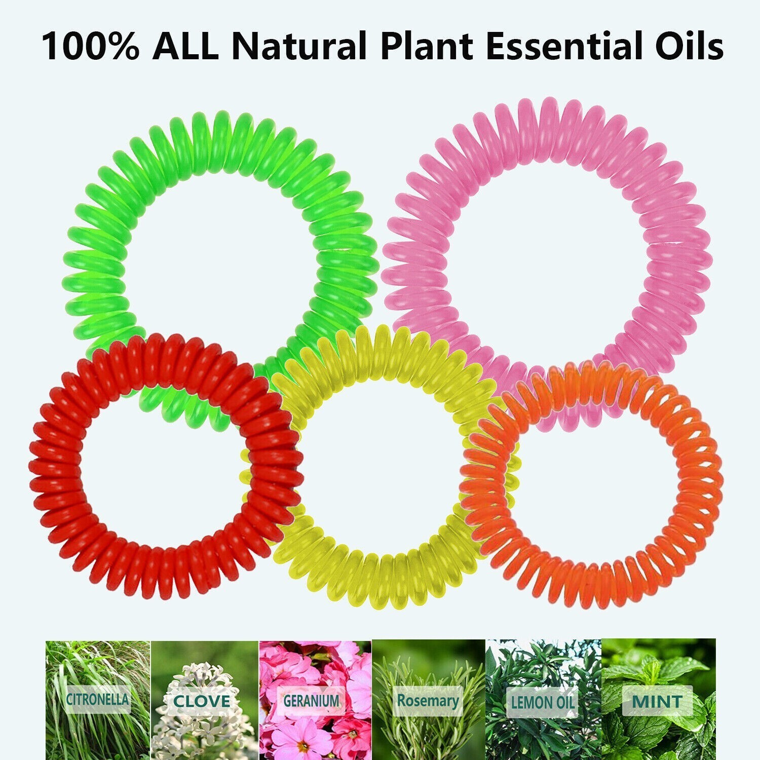 30Pack Anti Bug Insect Pest Repellent Bracelet Wrist Band Natural Protection