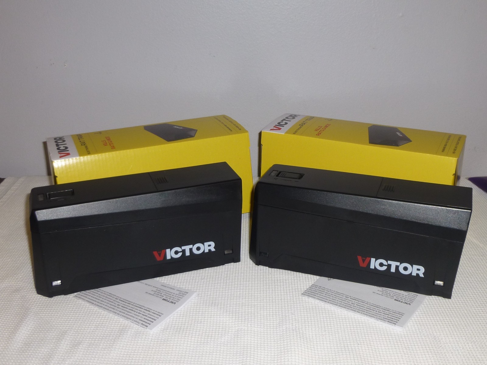 Victor M241B Two Pack Indoor Electronic Rat Trap For Home Black – NEW