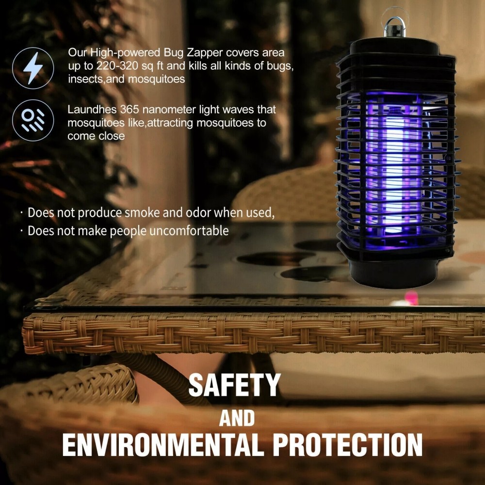 2Pack Electric UV Mosquito Killer Lamp Outdoor/Indoor Fly Bug Insect Zapper Trap