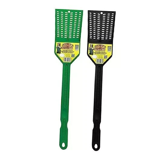 Multi-Purpose Heavy Duty Fly Swatter – 2 Pack – Fly Swatter with Bug Scooping