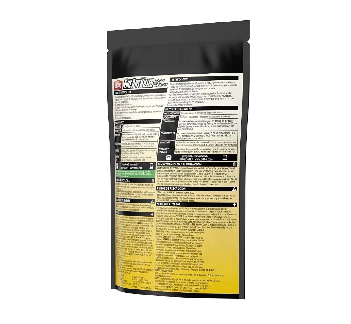 Ortho Fire Ant Killer Mound Treatment1 3 lbs Kills mounds and the queen Two Pack