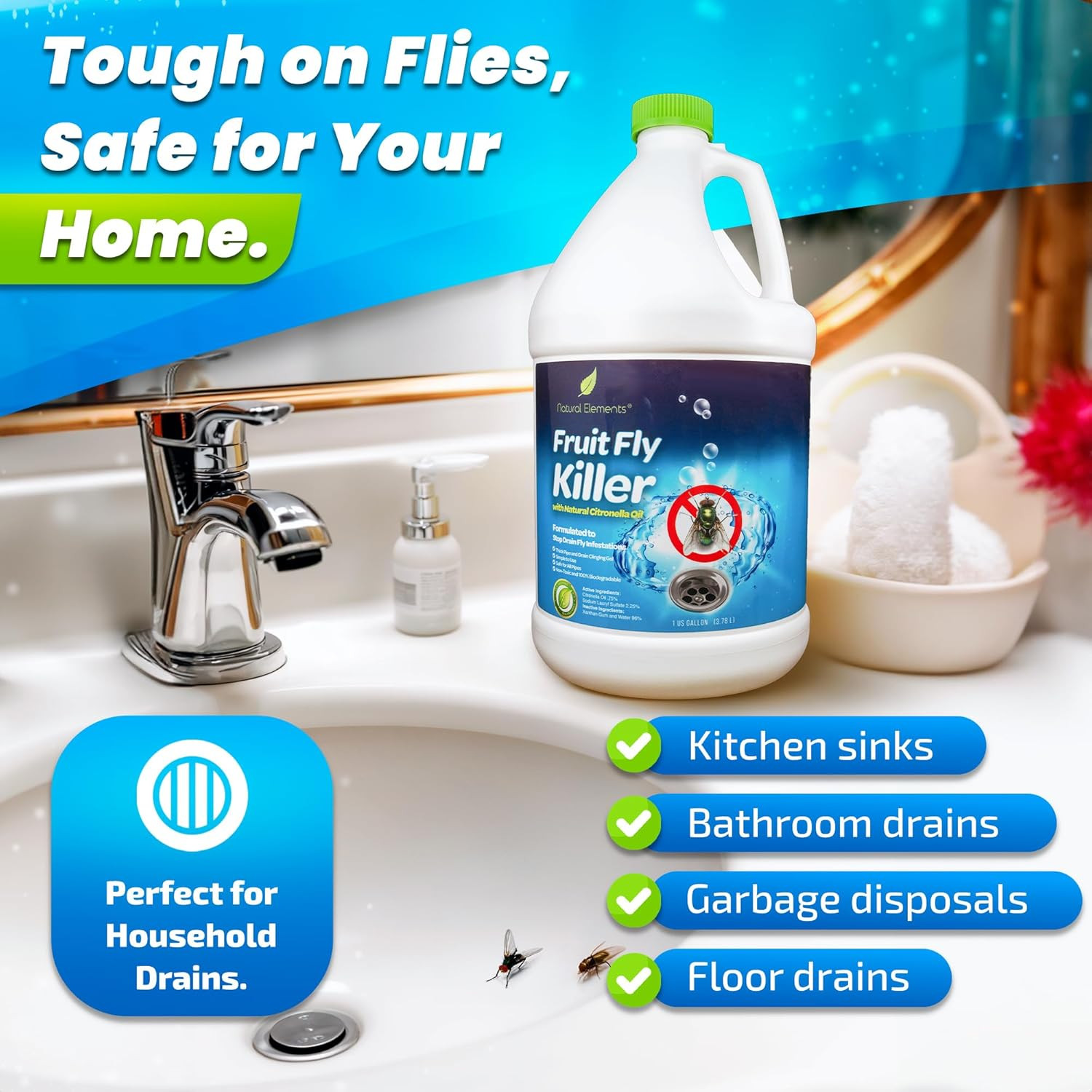 Fruit Fly Killer | Drain Flies, Gnats, Flying Ants | Home & Commercial Use | …