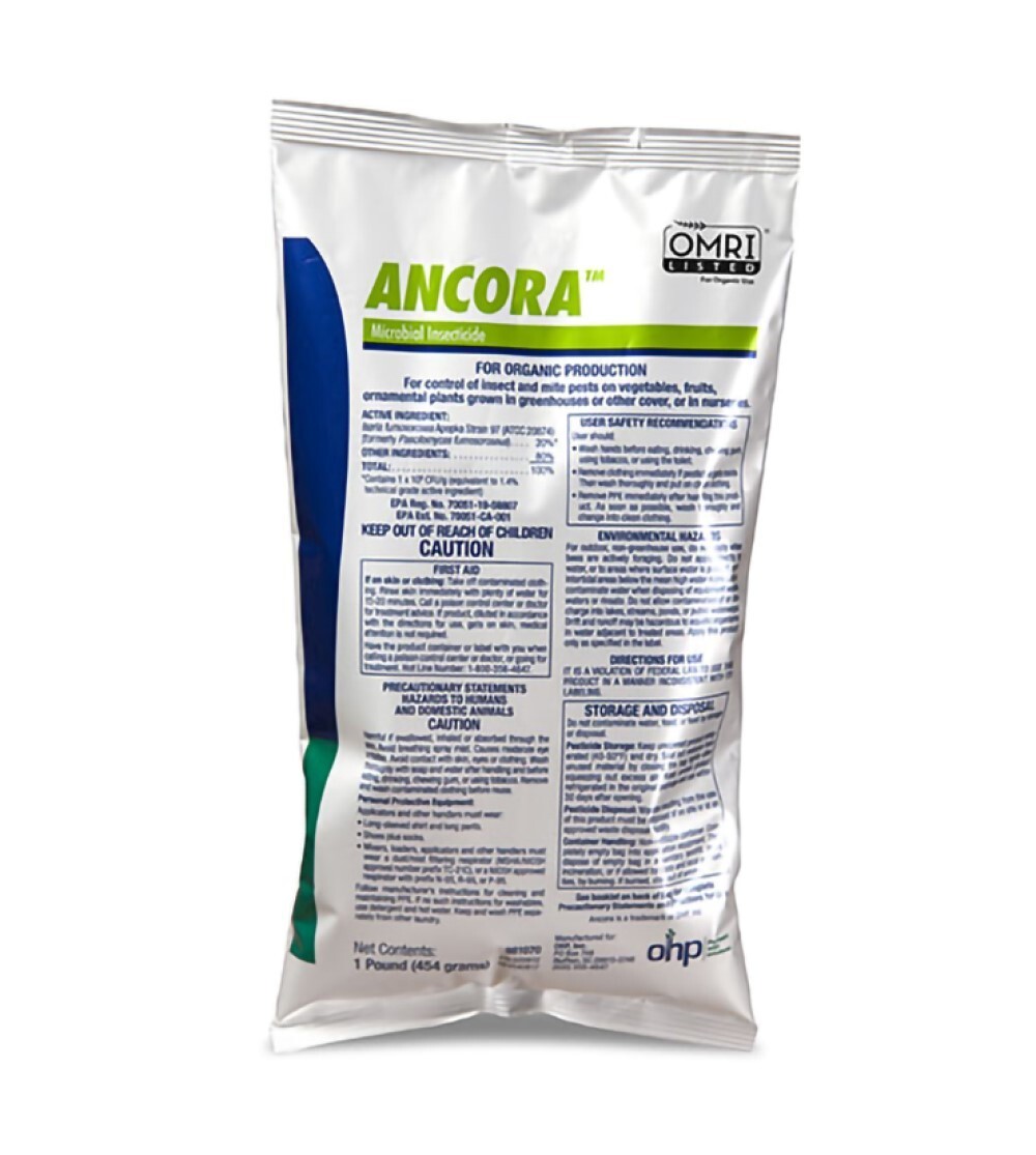Ancora Microbial Insecticide 1 lb Pouch by OHP – OMRI Listed