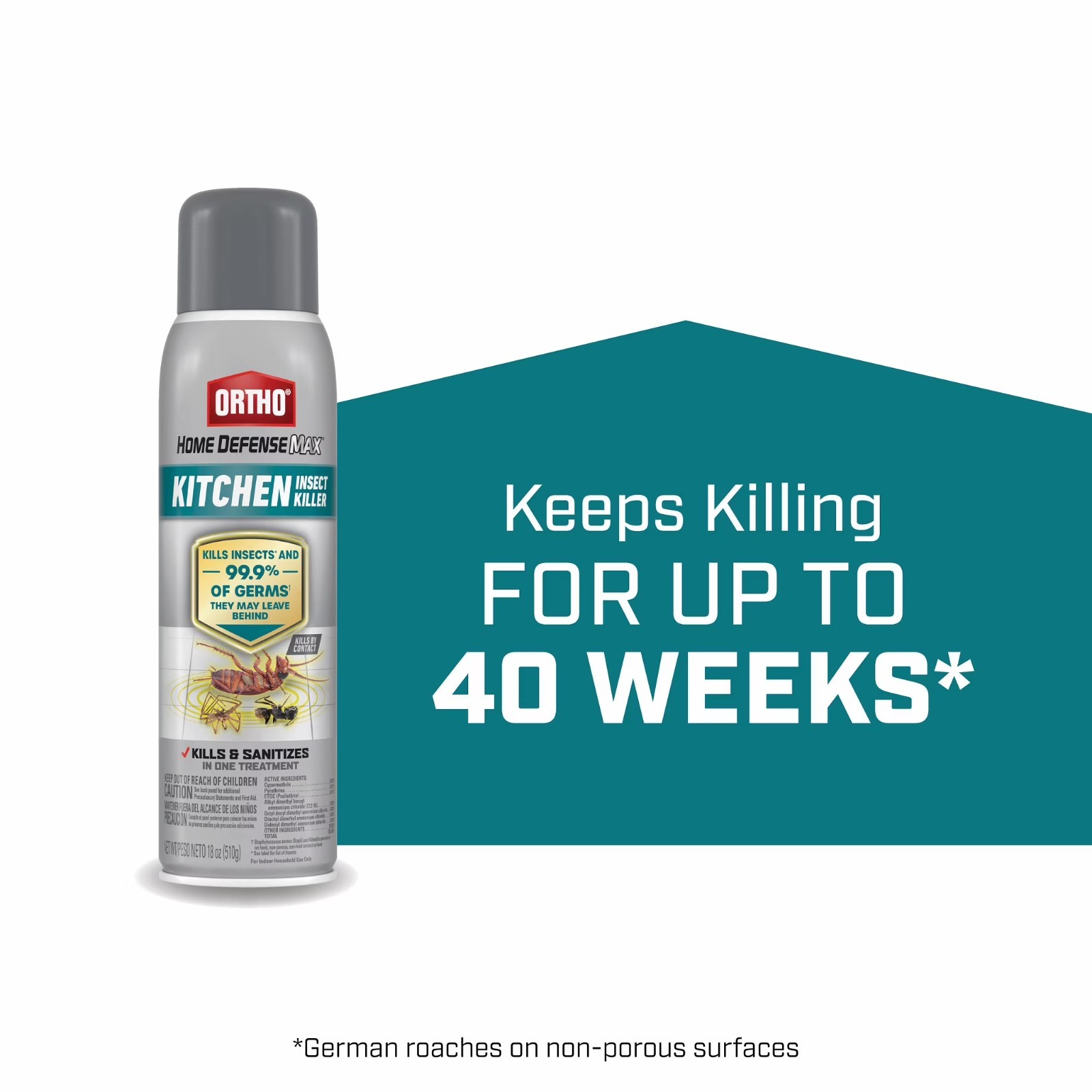 (2 PACK) Ortho Home Defense Max Bed Bug Killer Spray 18oz Each – NEW