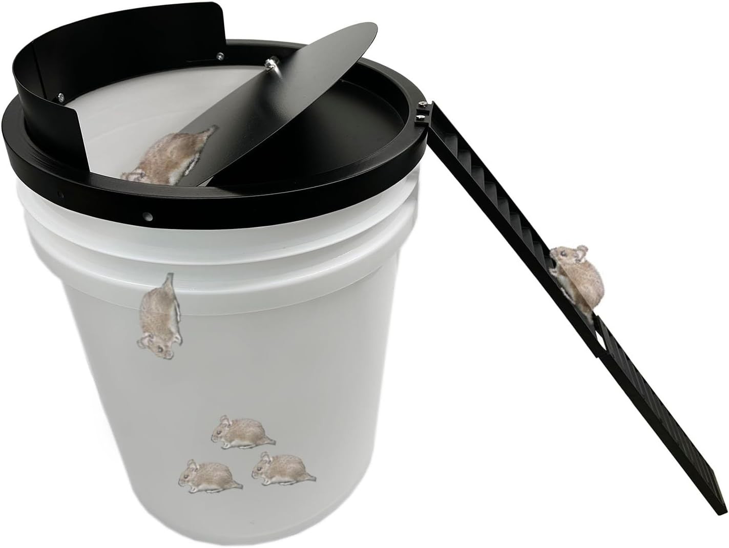 Child & Pet Safe 5-Gallon Bucket Lid Mouse Trap – Easy Installation & Durable