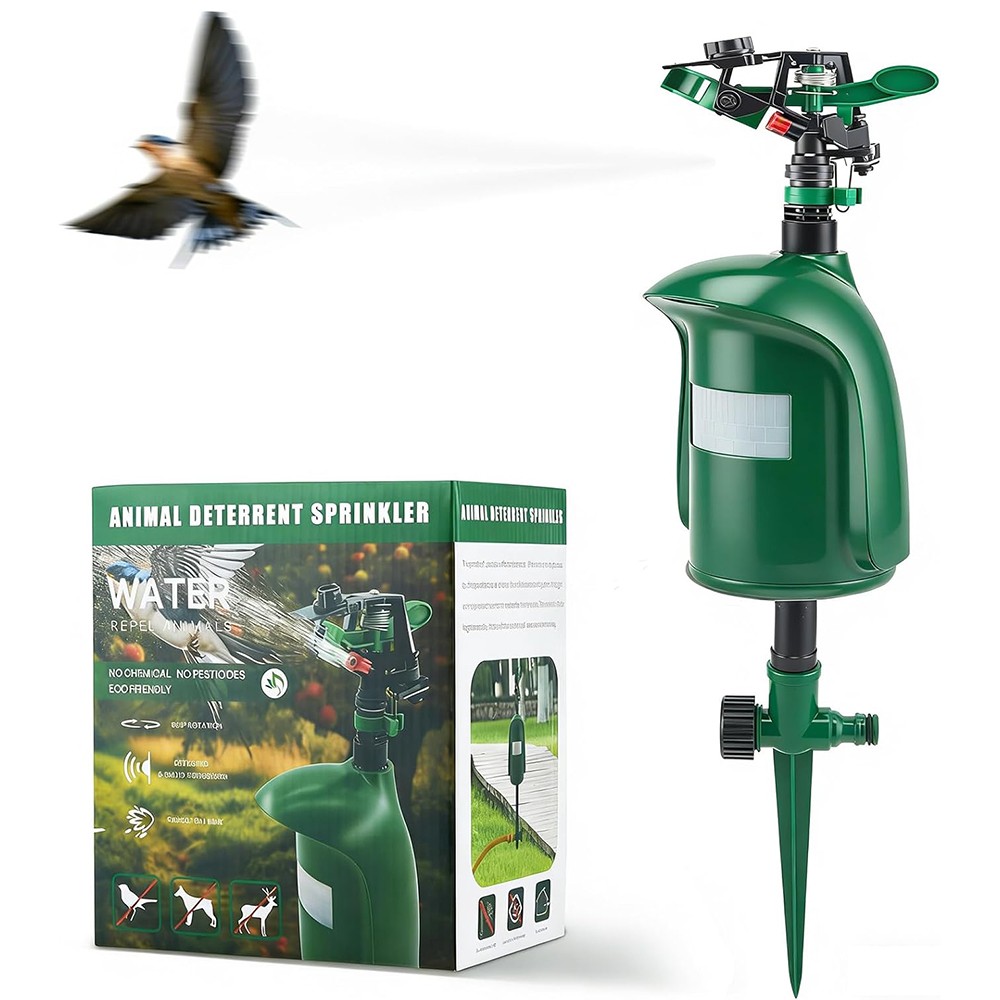 1PCS Motion Sprinkler Animal Pest Control Jet Spray Birds Repellent For Garden