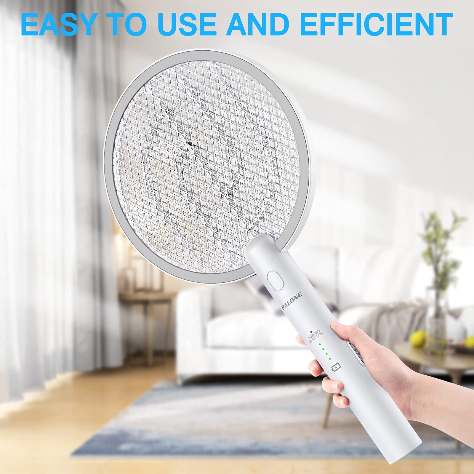 🦟 PALONE 2PCS Electric Fly Swatter 3000V Bug Zapper Racket 2 in 1 Fly Swatter