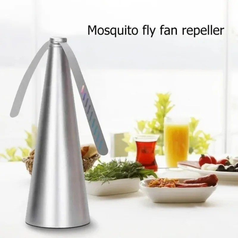 USB Electric Insect Repellent Fan Fly Killer Tabletop Food Cover Battery Powered