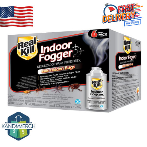 6 Can Fogger Insect Killer Bomb Indoor Bug Roach Spider Flea Tick Bed Kill – New