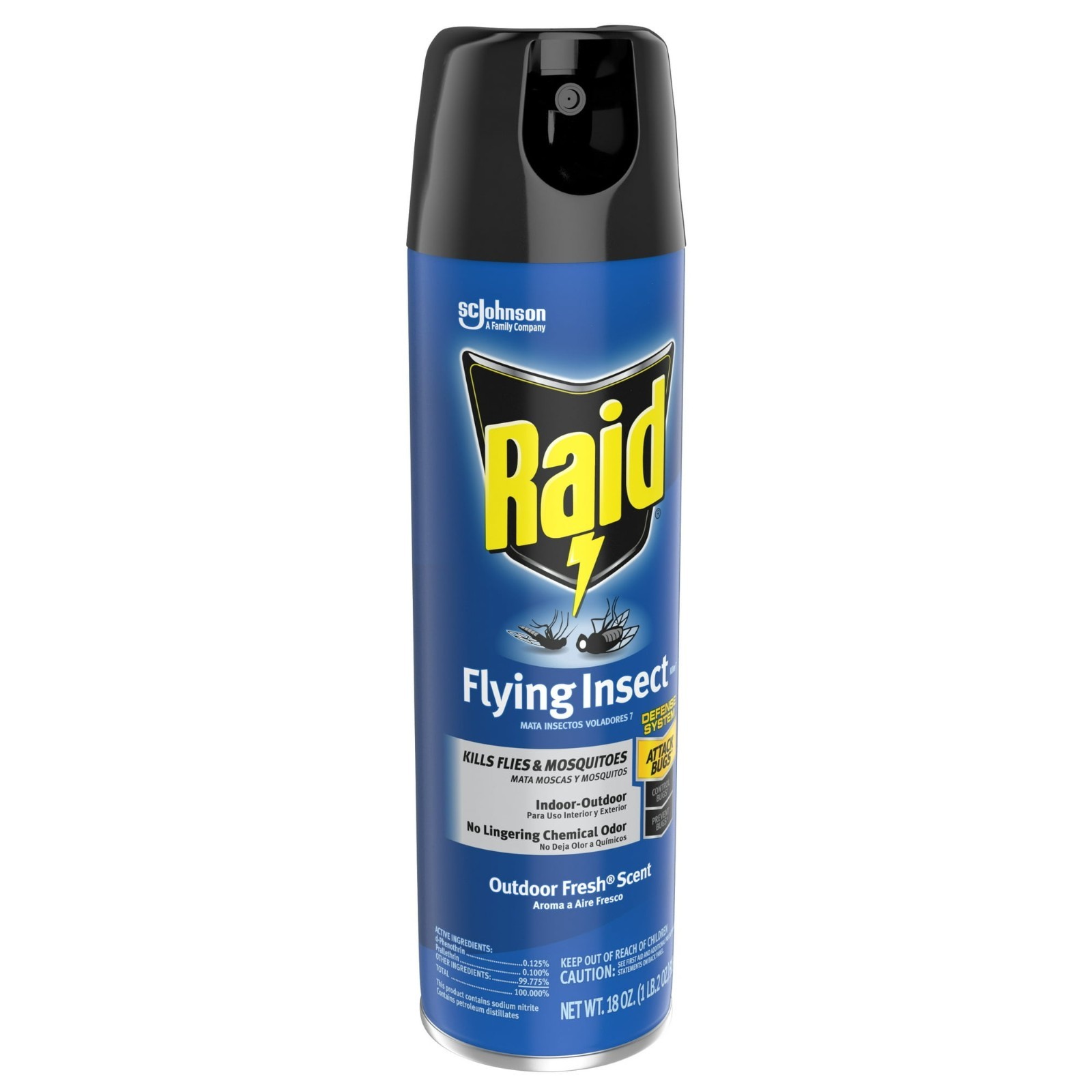 Raid Flying Insect Killer 18 oz Spray Bug Mosquito Fly Gnat Fruit Fly Indoor