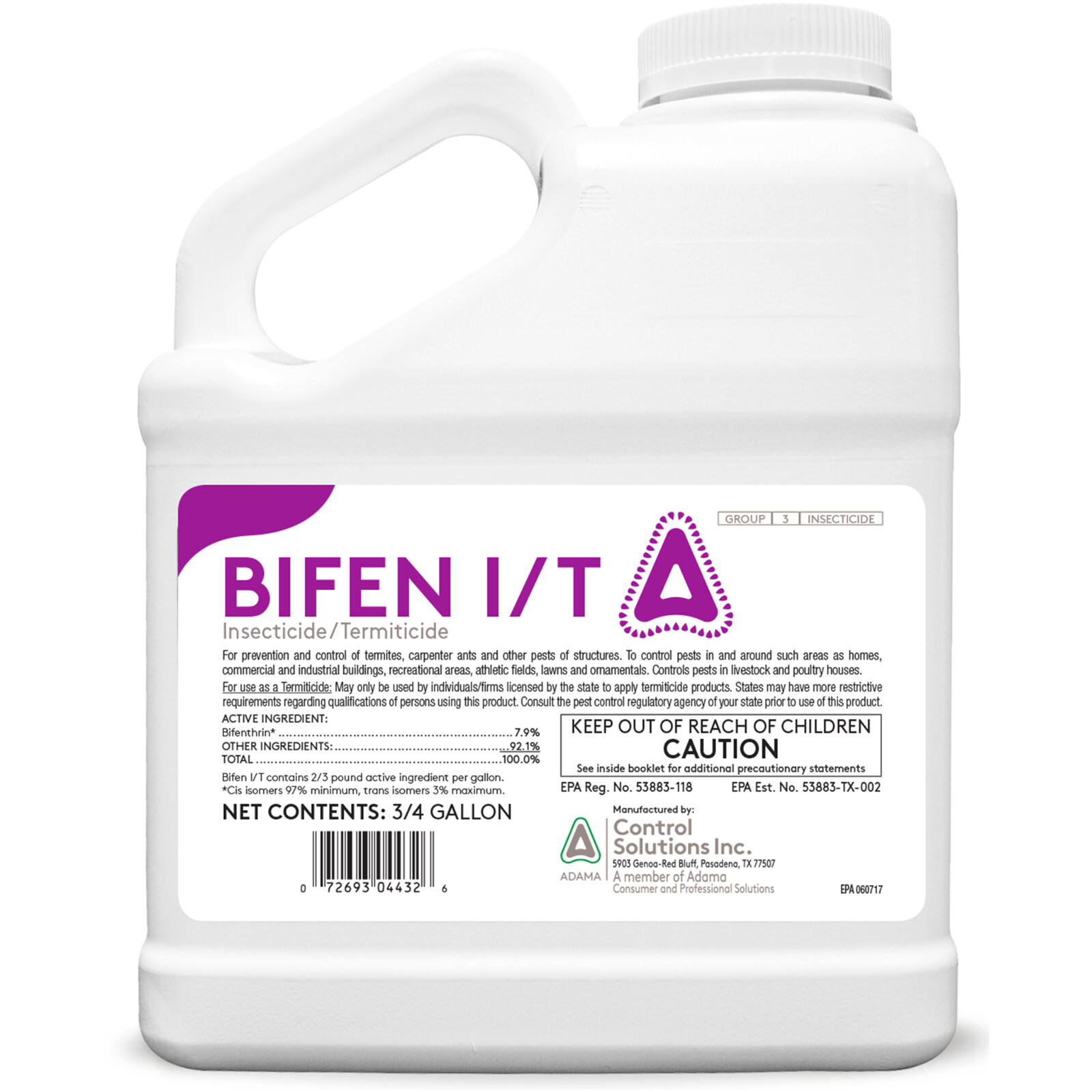 Bifenthrin 7.9 (96 oz) Generic Talstar P – 7.9% Bifenthrin – NOT FOR: NY, CT, VT