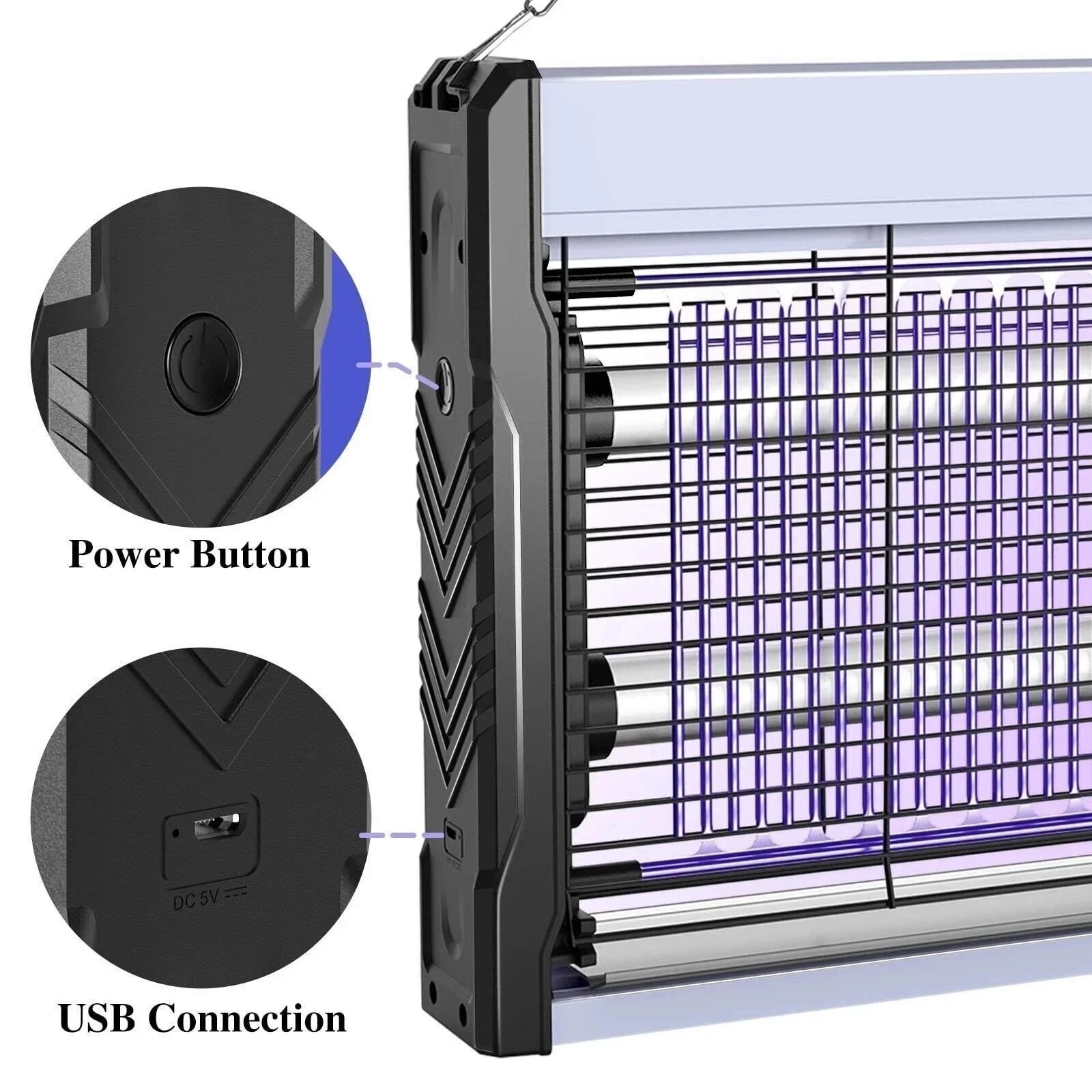 Electric Mosquito Insect Killer Zapper LED Light Fly Bug Trap Pest Control Lamp