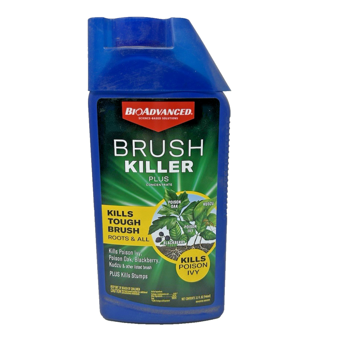 BioAdvanced 32 oz Brush Killer Plus Liquid Concentrate Kills Poison Ivy 1-PACK