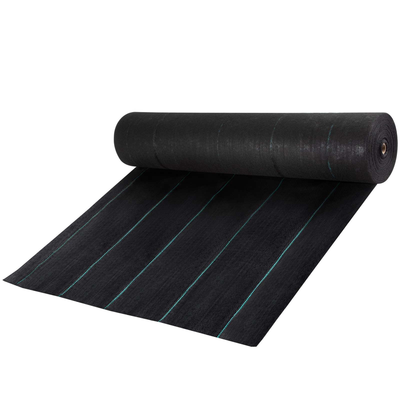 VEVOR 3′ x 300′ Woven Weed Barrier Landscape Fabric Ground Cover Black 5.8oz
