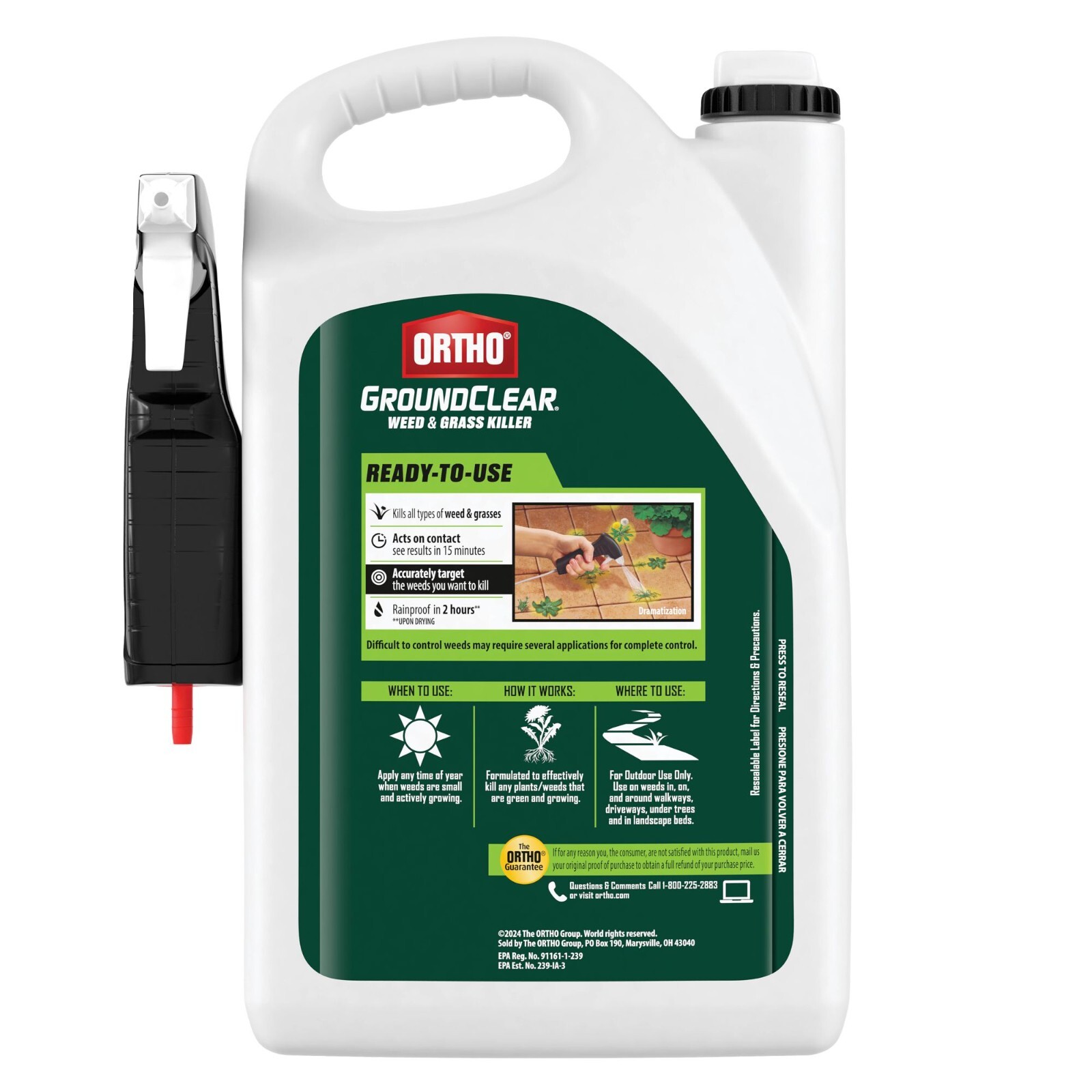 Ortho GroundClear Weed and Grass Killer Ready-to-Use, 1 gal.