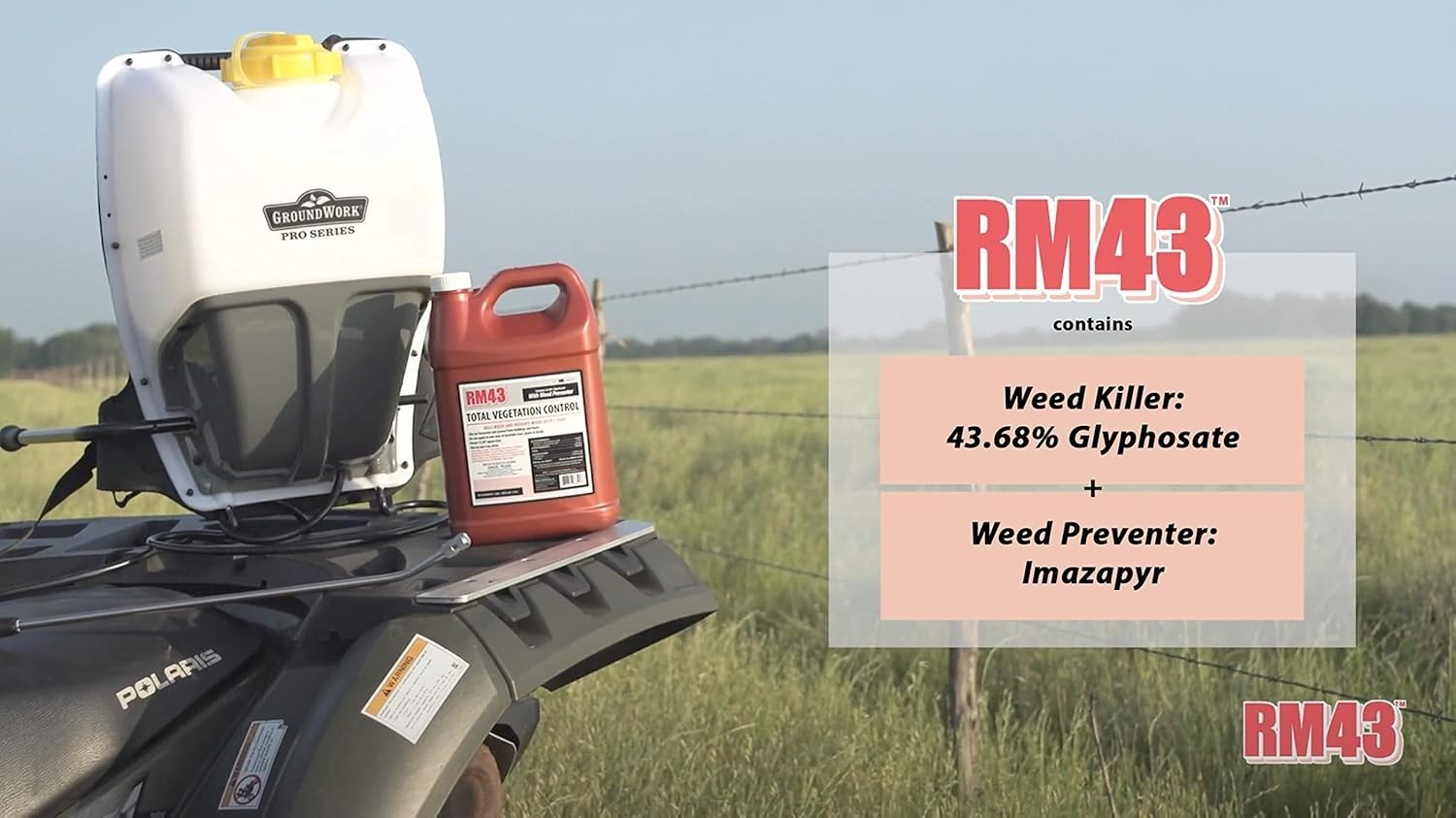 RM43 Total Veg Control Glyph Imazapyr Root Weed Preventer and Grass killer 1 GAL
