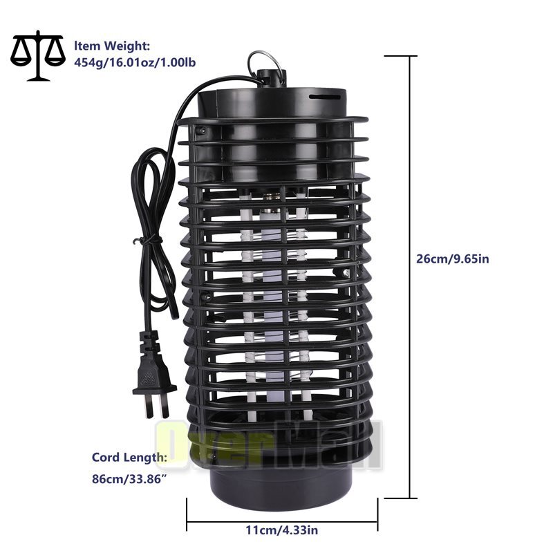 Indoor Zapper Electric Insect Fly Pest Bug Gnat and Mosquito Bug Trap Lamp