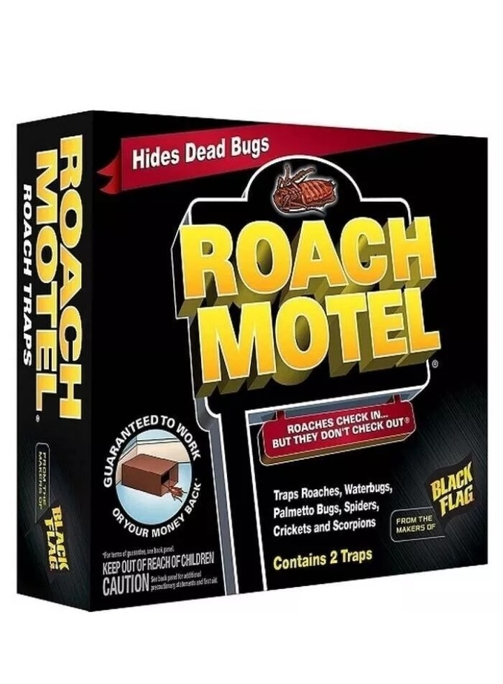 12 Lot Black Flag Roach Motels Cockroach Bug bait Glue Trap Spider Motel