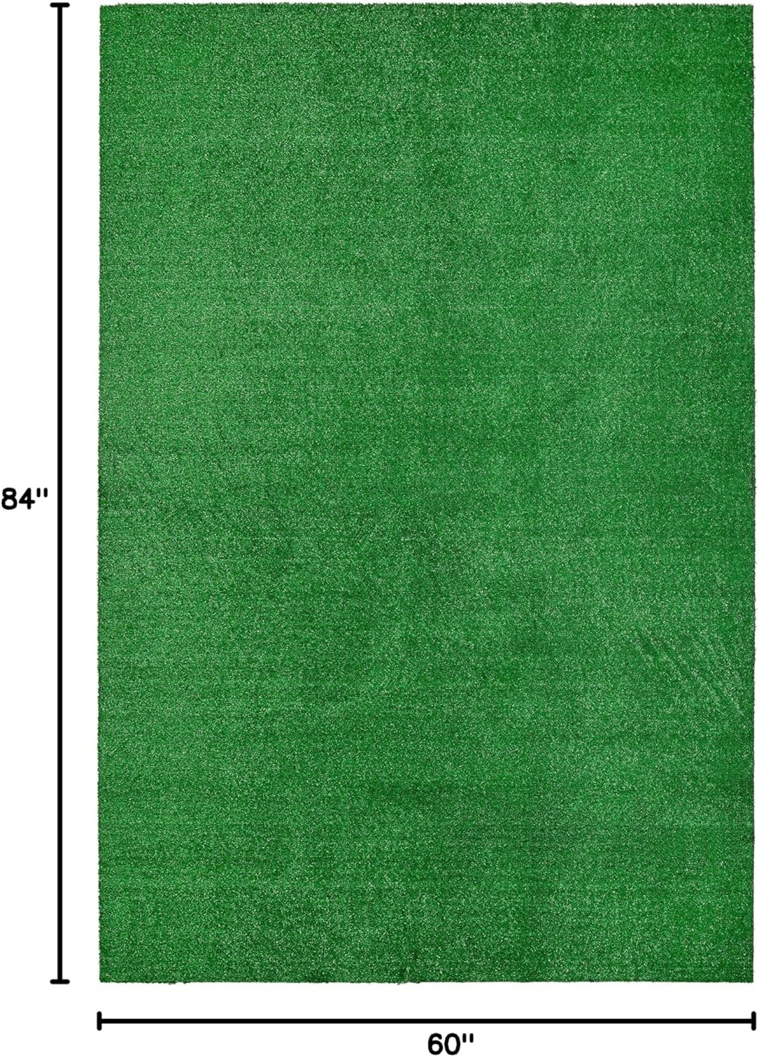 Garland Rug Artificial Grass 5 Ft. X 7 Ft. Large Indoor/Outdoor Area Rug Green –