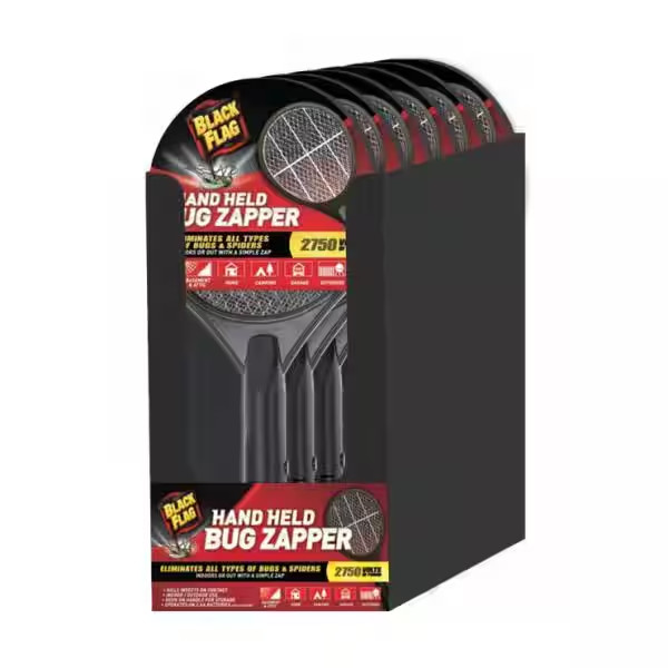 NEW Bug Zapper Battery Electric Hand Held Racket Fly Swatter Ant