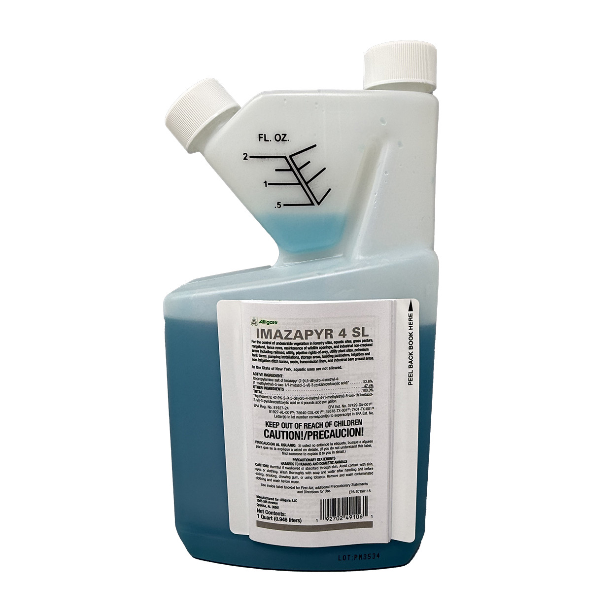 Imazapyr 4SL Herbicide Broad-Spectrum Weed & Grass Control 32 fl oz by Alligare