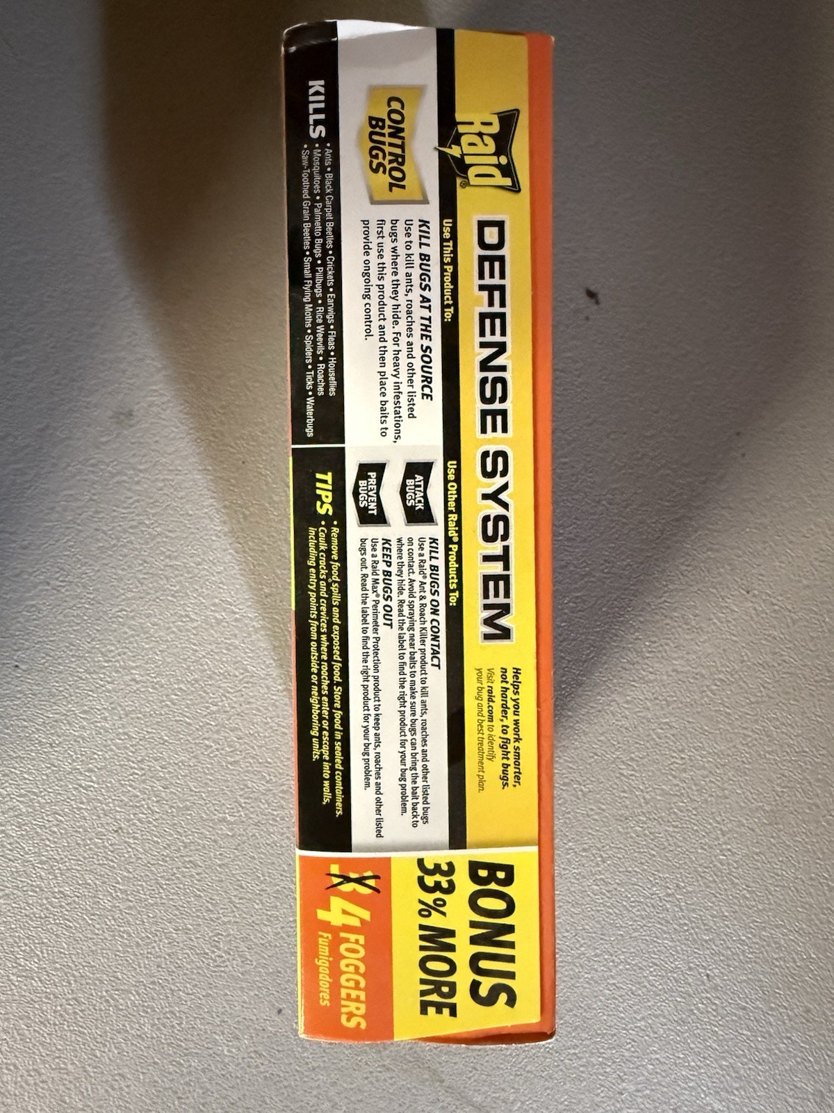 Raid® Concentrated Deep Reach Pest Killer, Fogger for Roaches 1.5 fl oz, 4 Cans