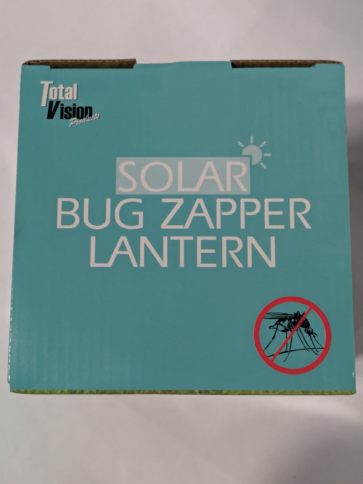 Total Vision Solar Bug Zapper Lantern – LED Outdoor Mosquito Killer UV Light NEW