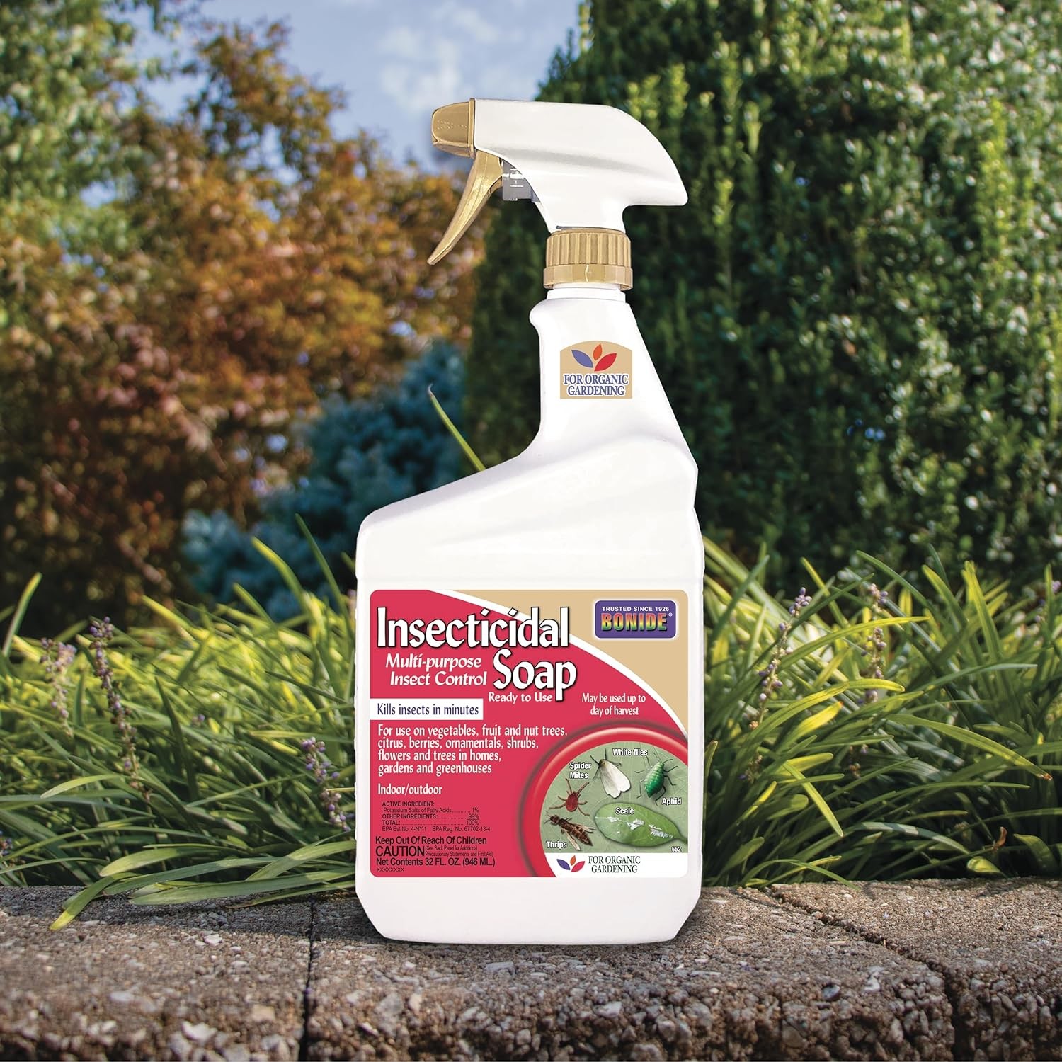 Bonide Insecticidal Soap, 32 oz Ready-to-Use Spray Multi-Purpose Insect Control