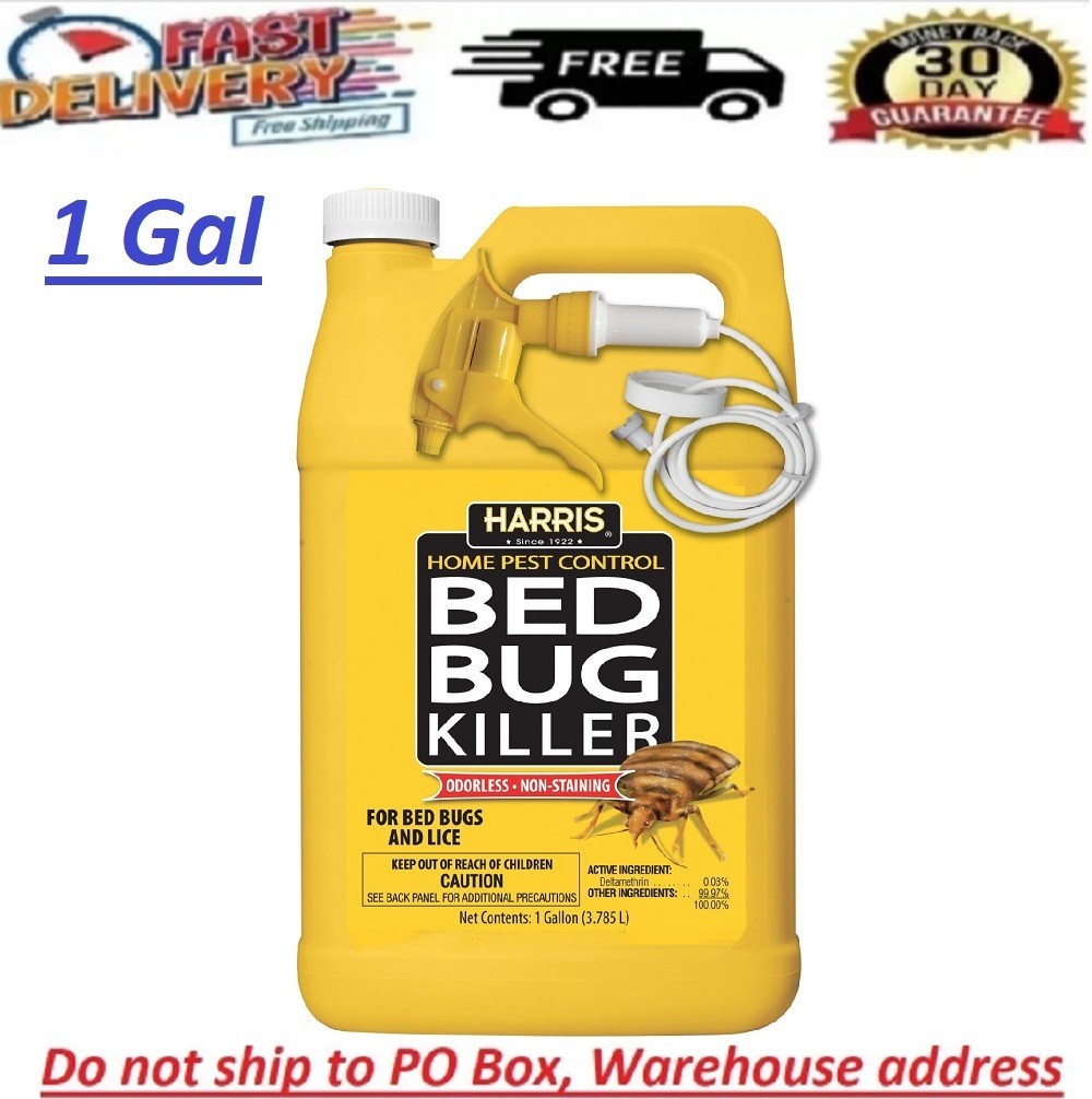 Pest Control Bed Bug Killer Spray 1 Gal. Odorless Non-Staining Indoor Liquid