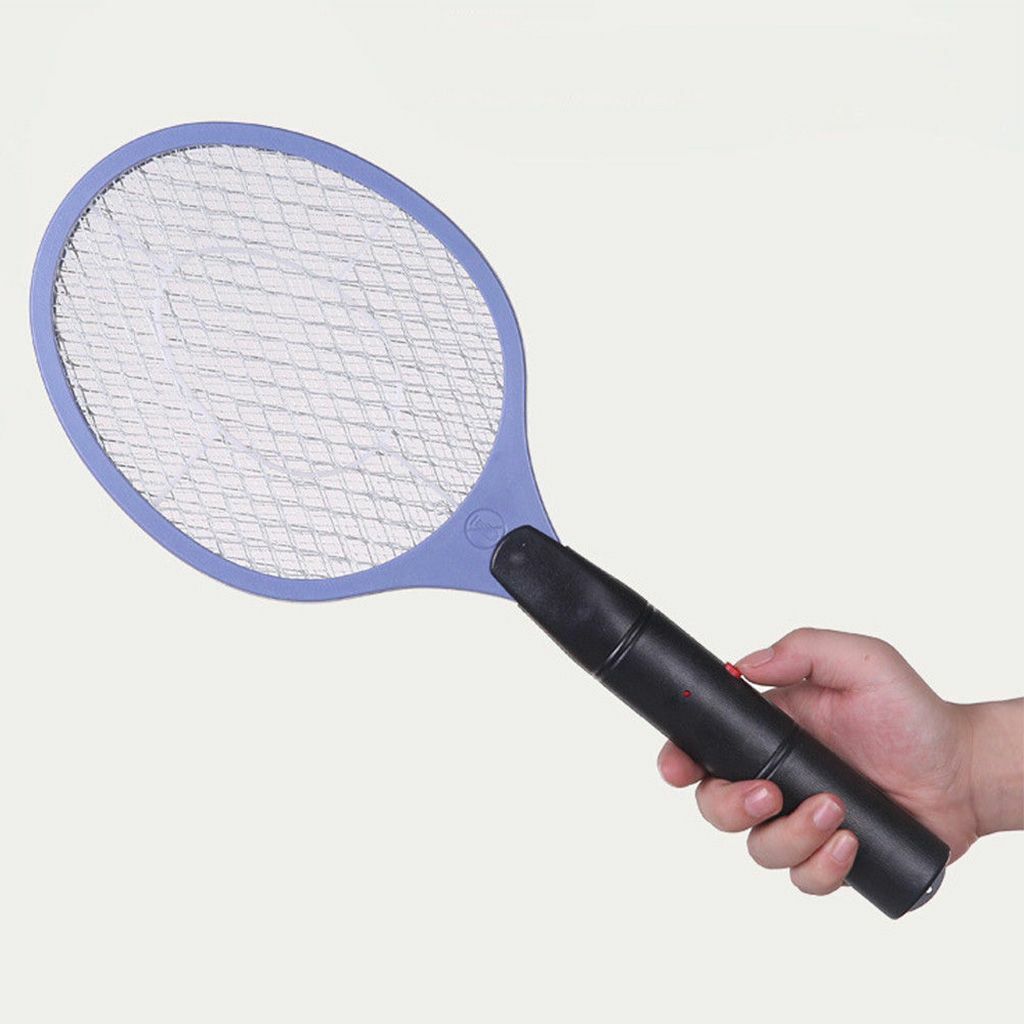 Handheld Electric Mosquito Fly Swatter Zapper Killer Bug Pest Insect Wasp Racket