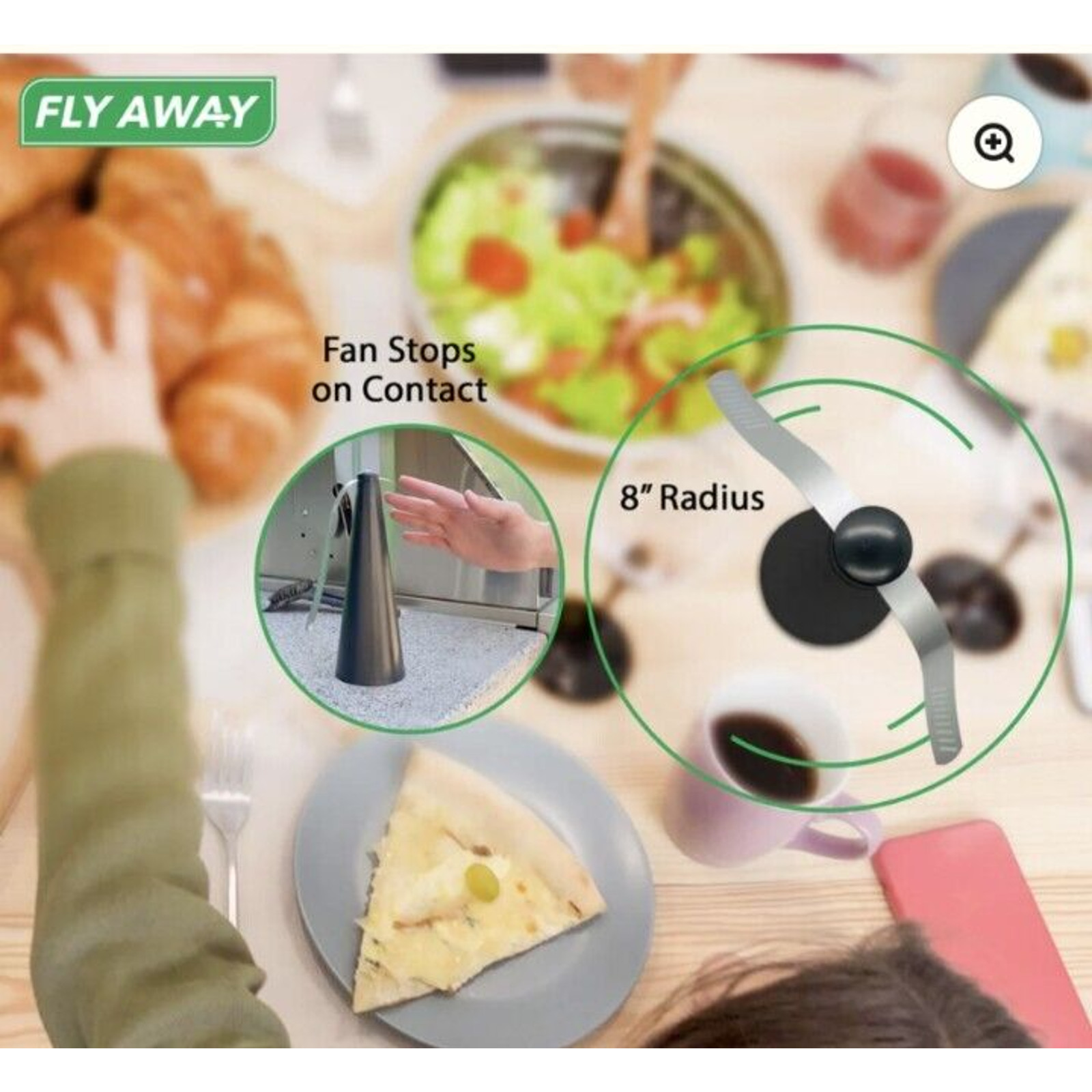 Fly Away Pest Repellent Fan Keep Pests Away From Outdoor/Indoor Tables Picnics