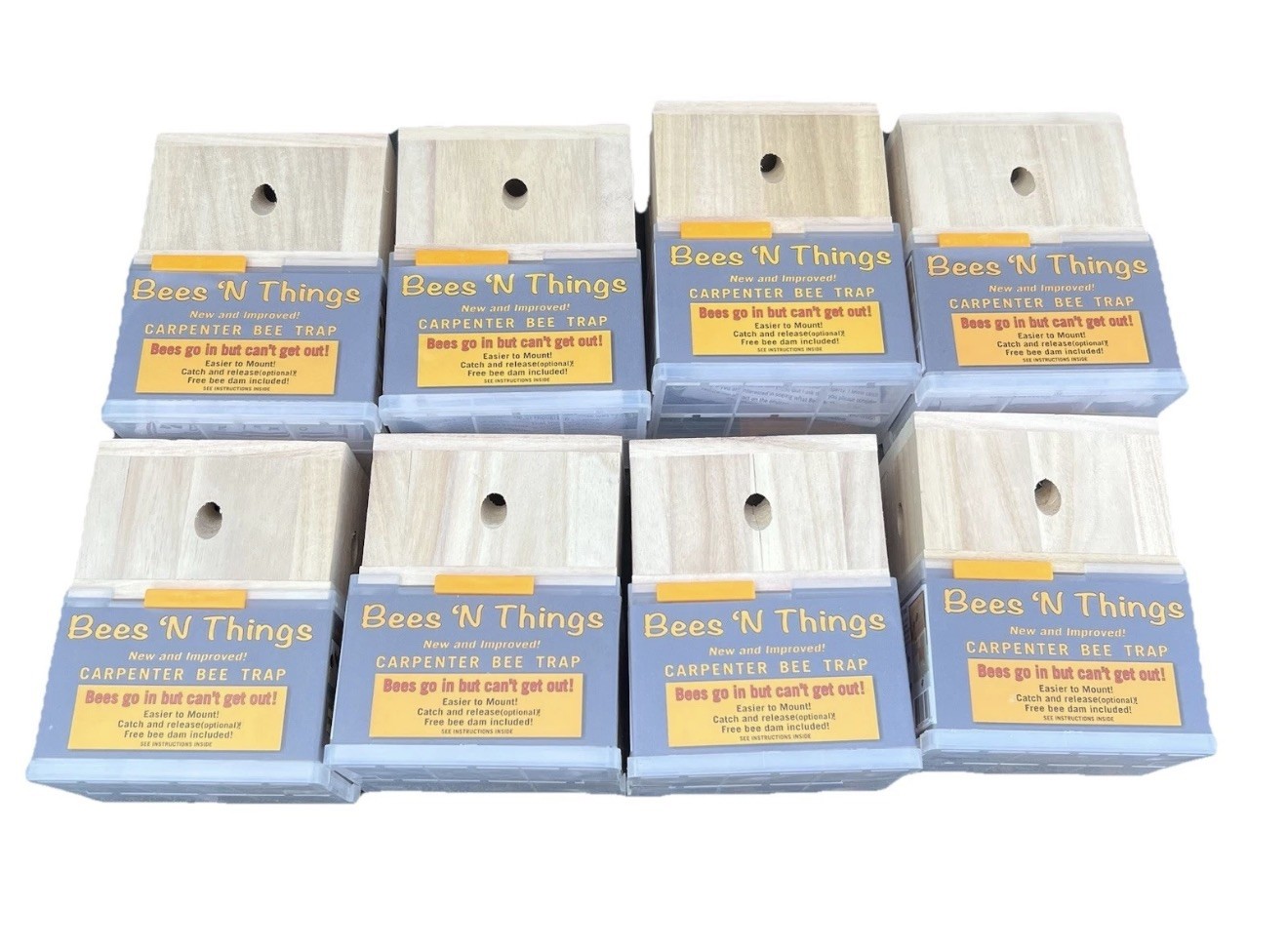 New Bees ‘N Things Outdoor Carpenter Bee Traps – Lot of 8