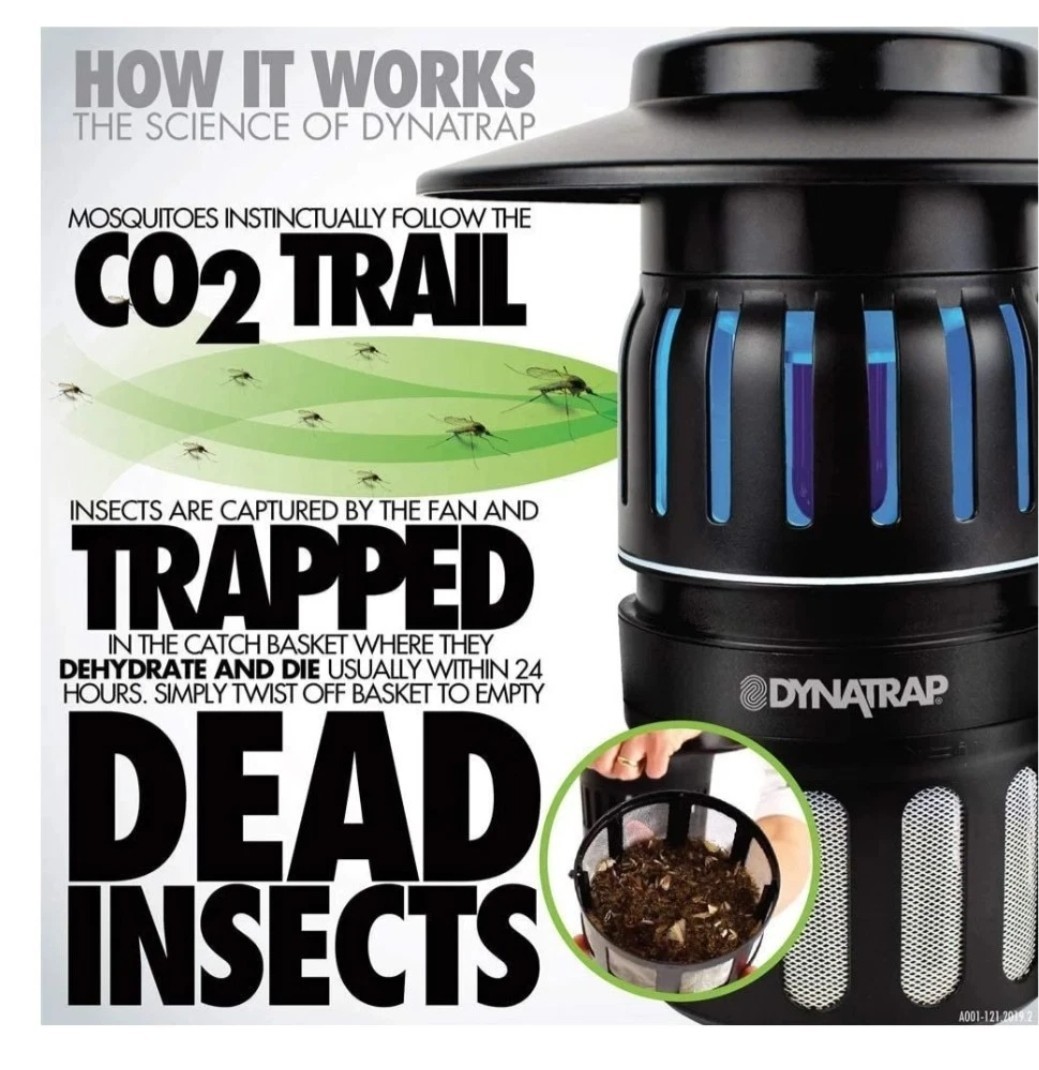 Insect Trap Dynatrap Model DT1210SR With Stand Base Electric Mosquito 1/2 Acre