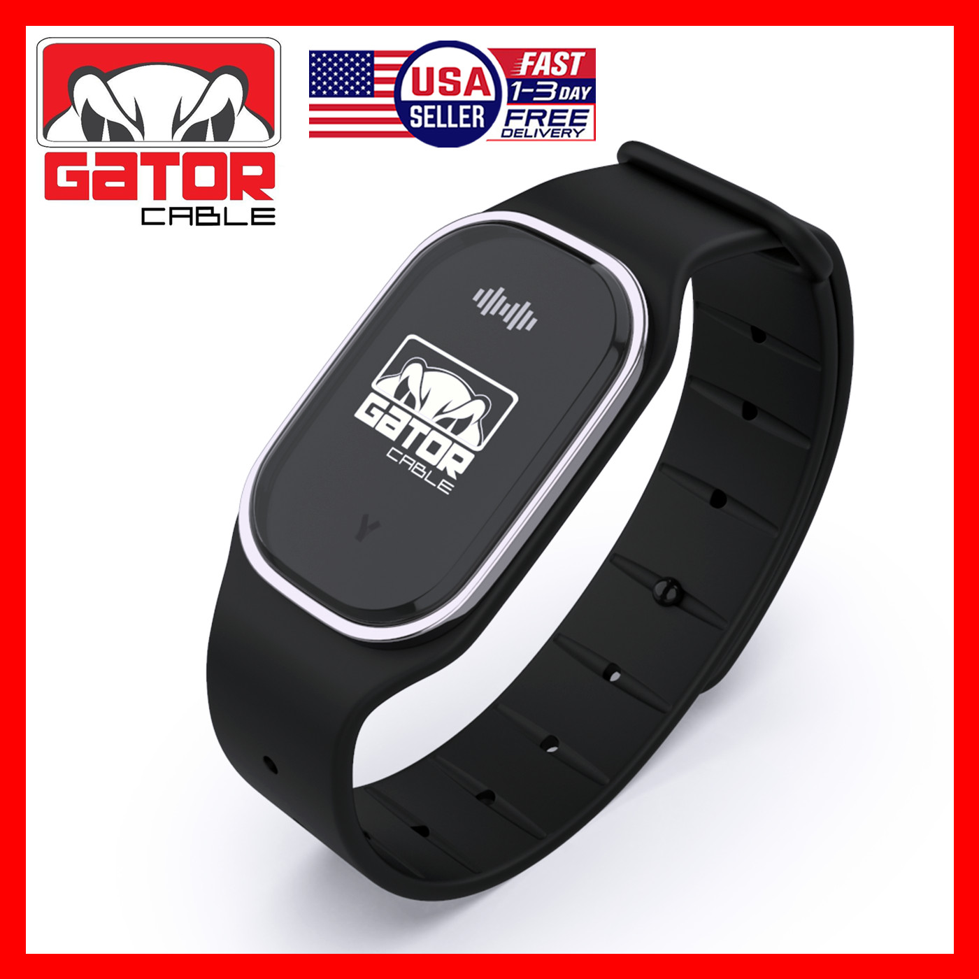 2x Ultrasonic Anti Mosquito Insect Pest Repellent Repeller Wrist Bracelet Band