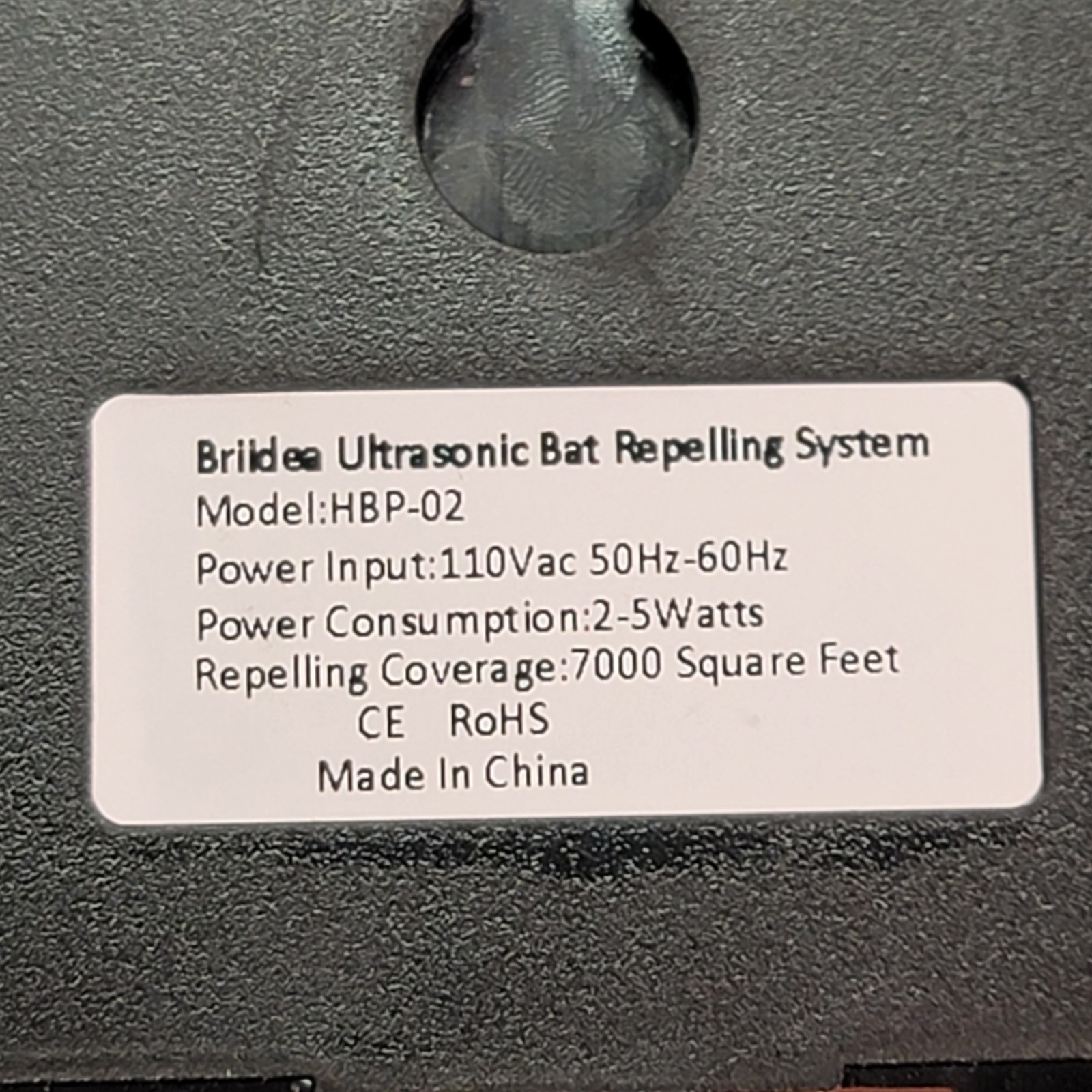 Briidea Ultrasonic Bat Repelling System Lot of 2 Black New Without Box
