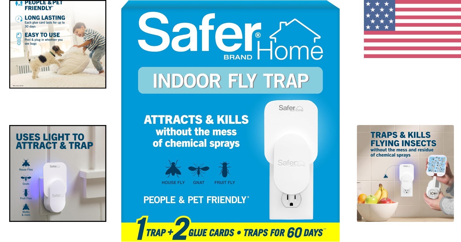 Effective Indoor Insect Trap – UV Attraction, 24/7 Protection, 400 Sq Ft Area