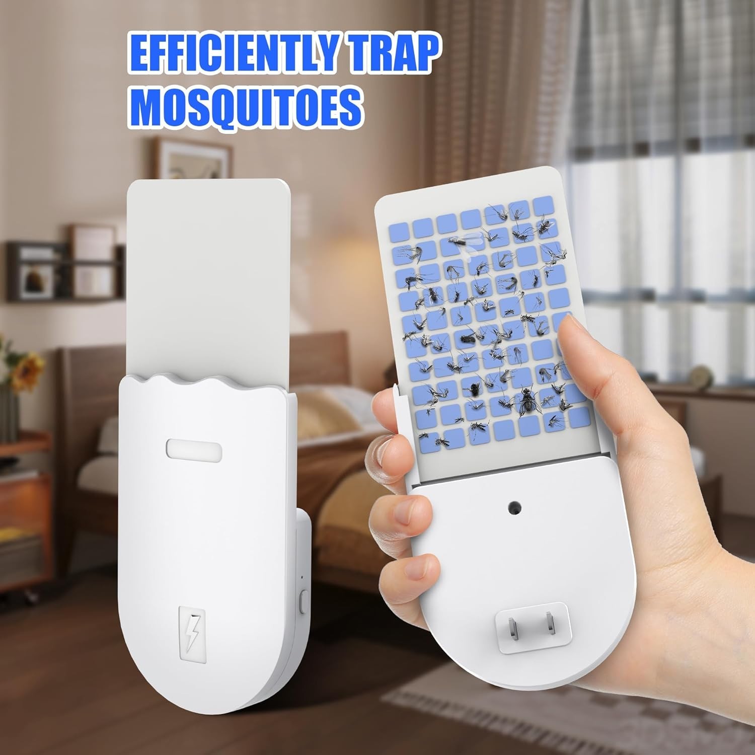 Indoor UV Fly Trap Quiet Gnat Fruit Mosquito Insect Trap 400 sq ft Night Light